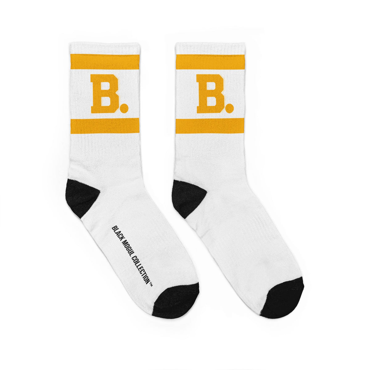 Retro 'B.' Lemon Athletic Crew Socks