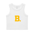 Retro B Lemon Rib Crop Tank