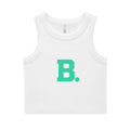 Retro B Tiffany Rib Crop Tank