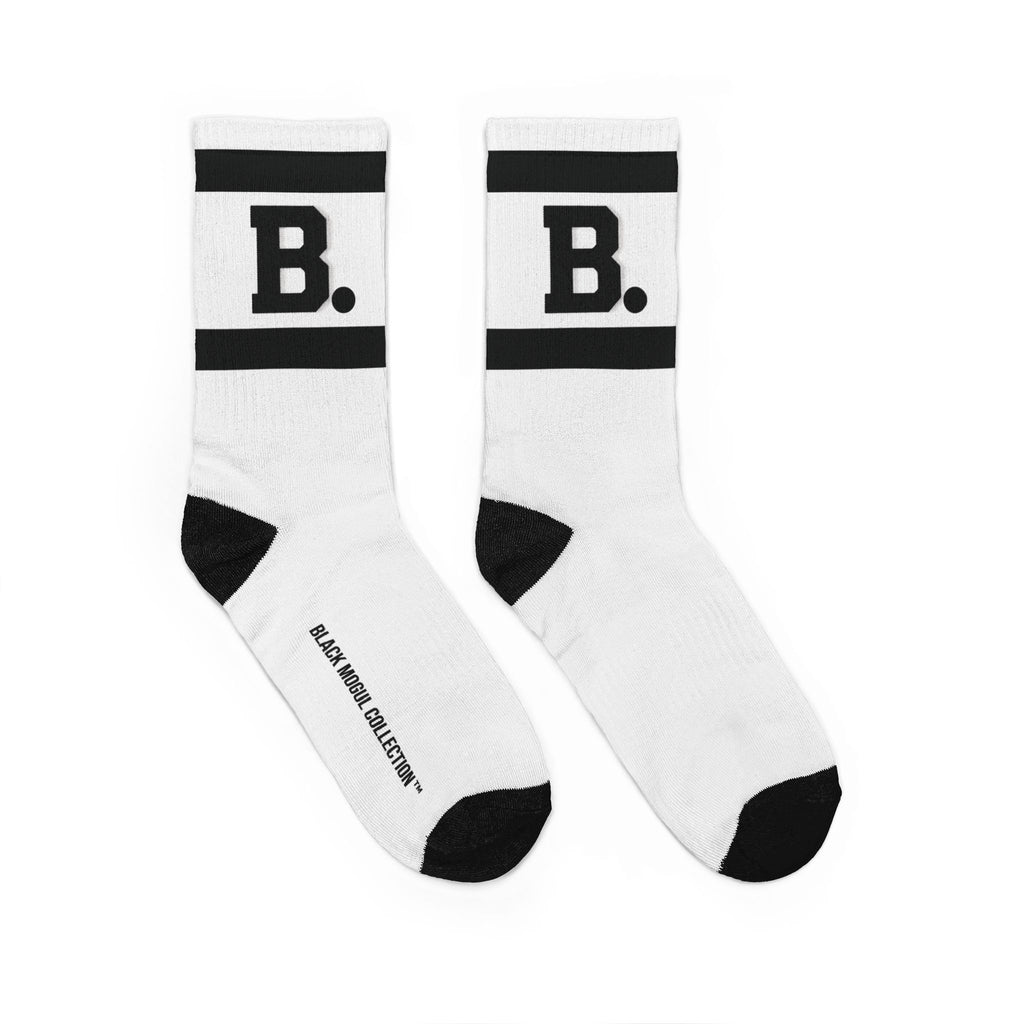 Retro 'B.' Athletic Crew Socks