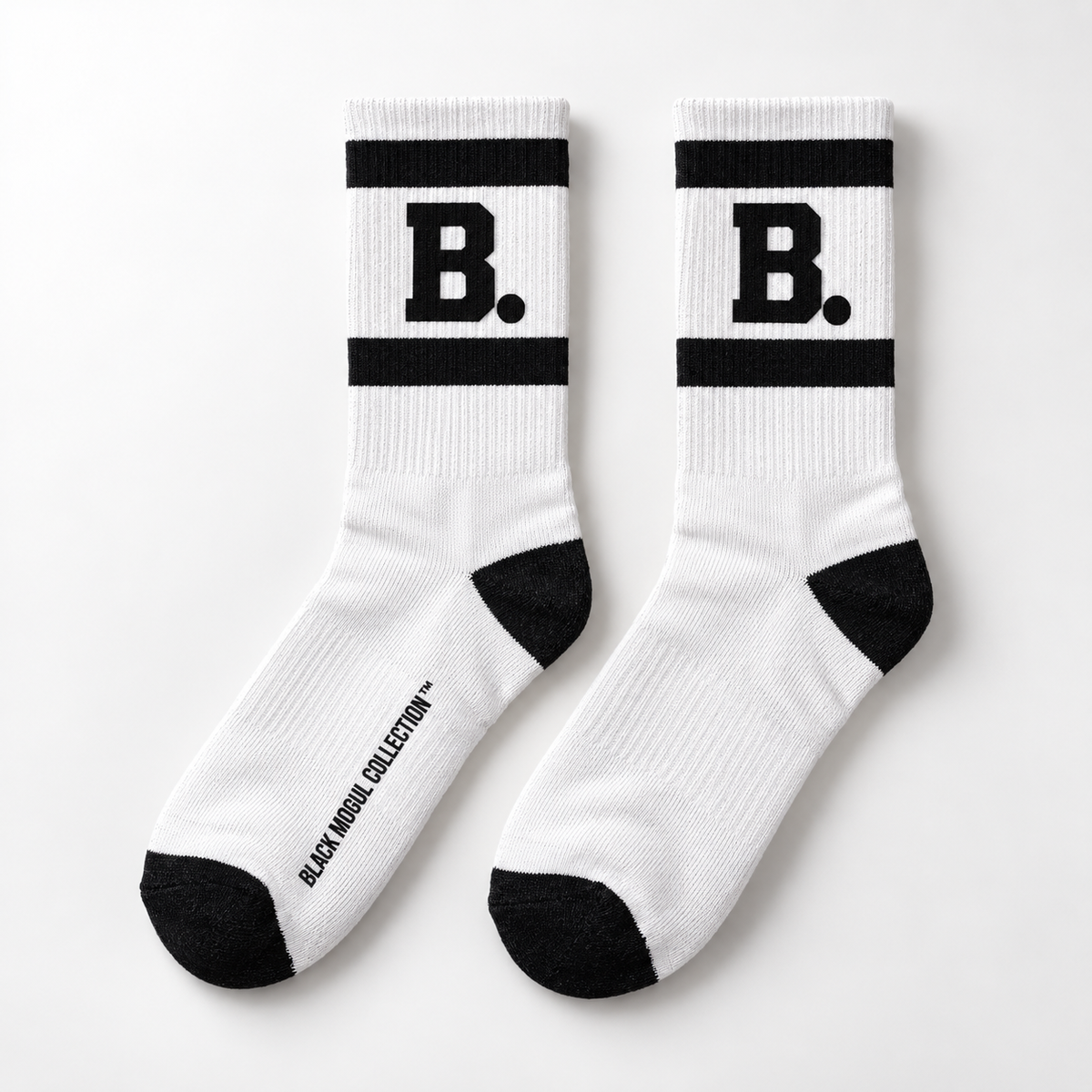 Retro 'B.' Athletic Crew Socks