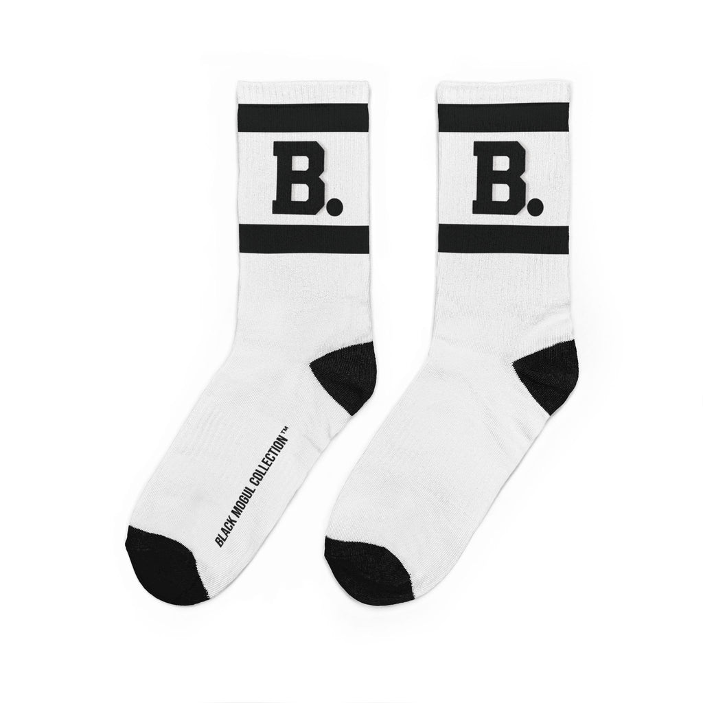 Retro 'B.' Athletic Crew Socks